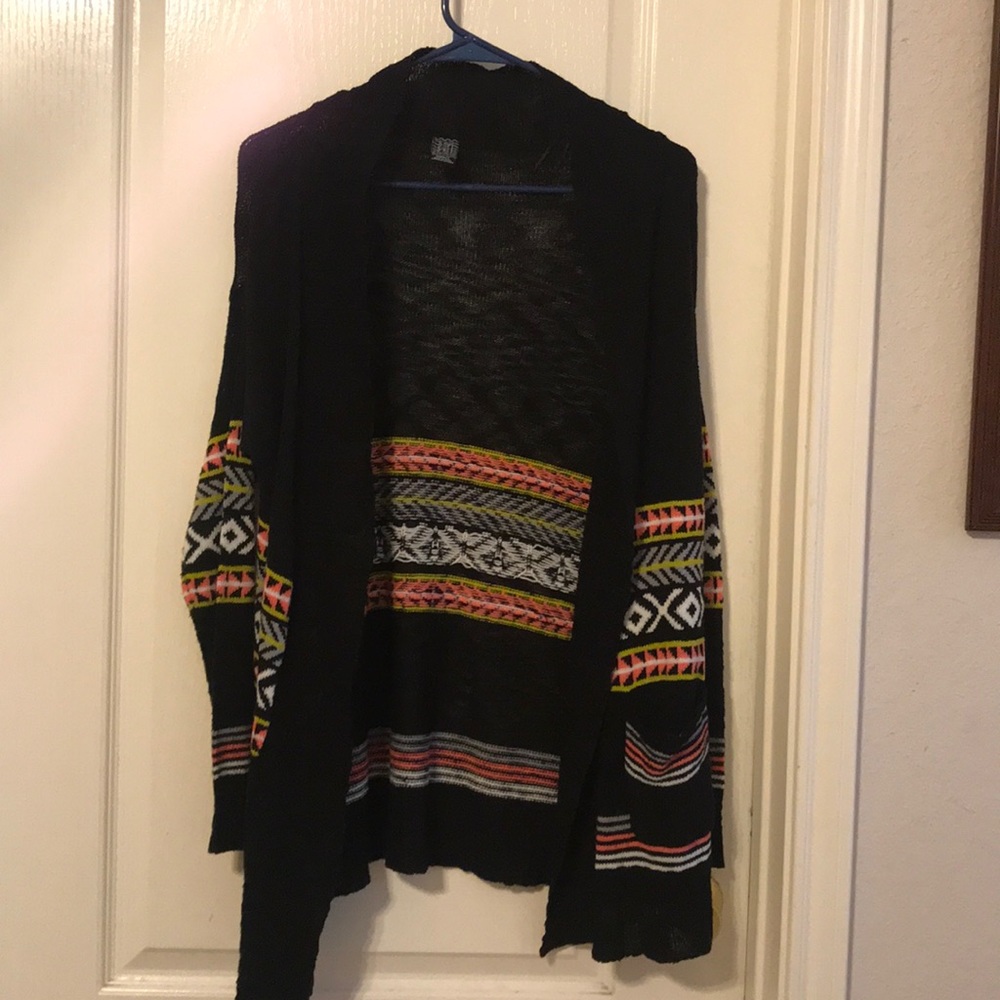 Black cardigan